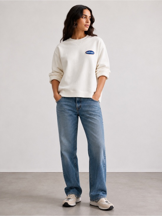Madhappy Tops - Madhappy Off-White Crewneck Classics Logo Sweatshirt Pullover USA Size Small